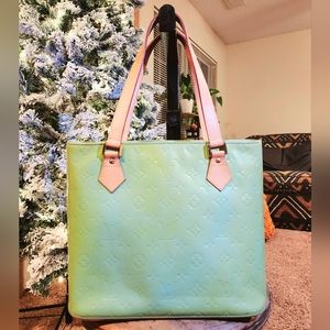🍀Sale Louis Vuitton Vernis metallic Lime Sage aqua mint